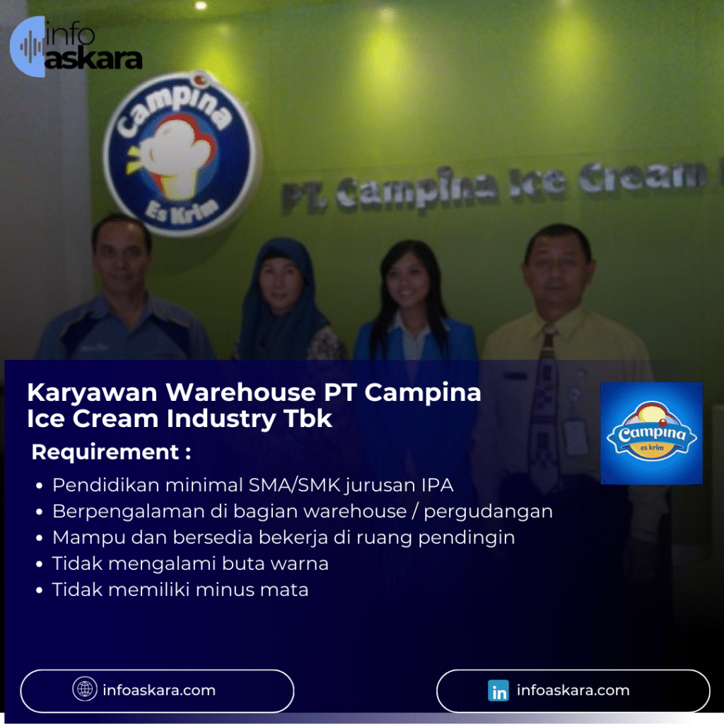 Karyawan Warehouse PT Campina Ice Cream Industry Tbk
