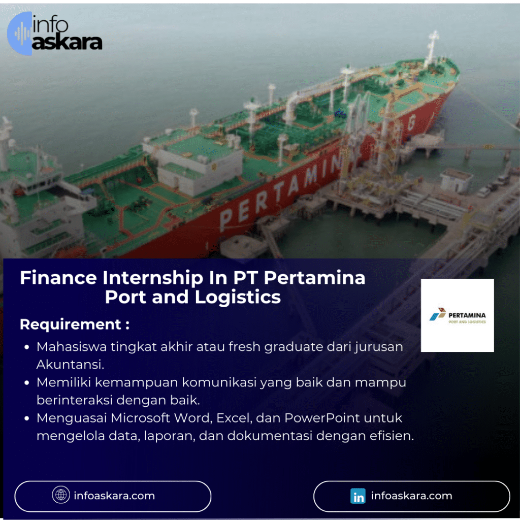 Finance Internship In PT Pertamina Port and Logistics
