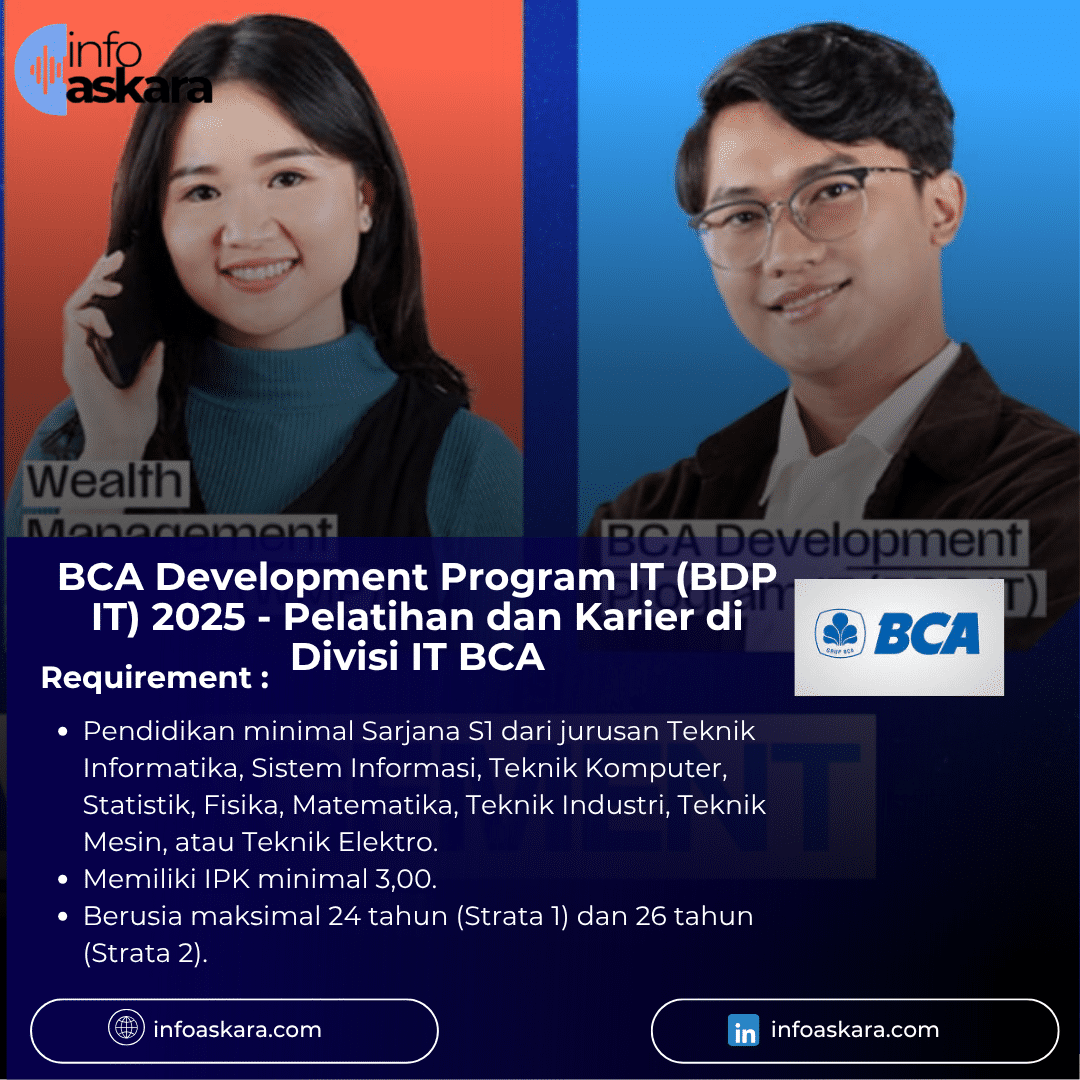 Home 6 BCA Development Program IT (BDP IT) 2025 - Pelatihan dan Karier di Divisi IT BCA