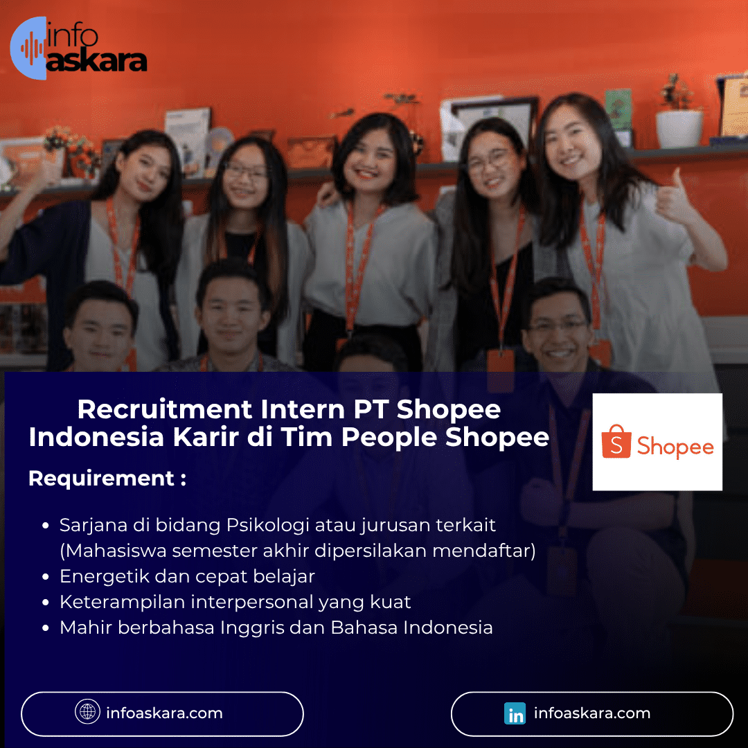 Home 10 Recruitment Intern PT Shopee Indonesia Karir di Tim People Shopee
